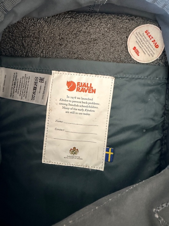 Fjällräven Kånken Mini Backpack Black Classic School Travel Bag main image 4